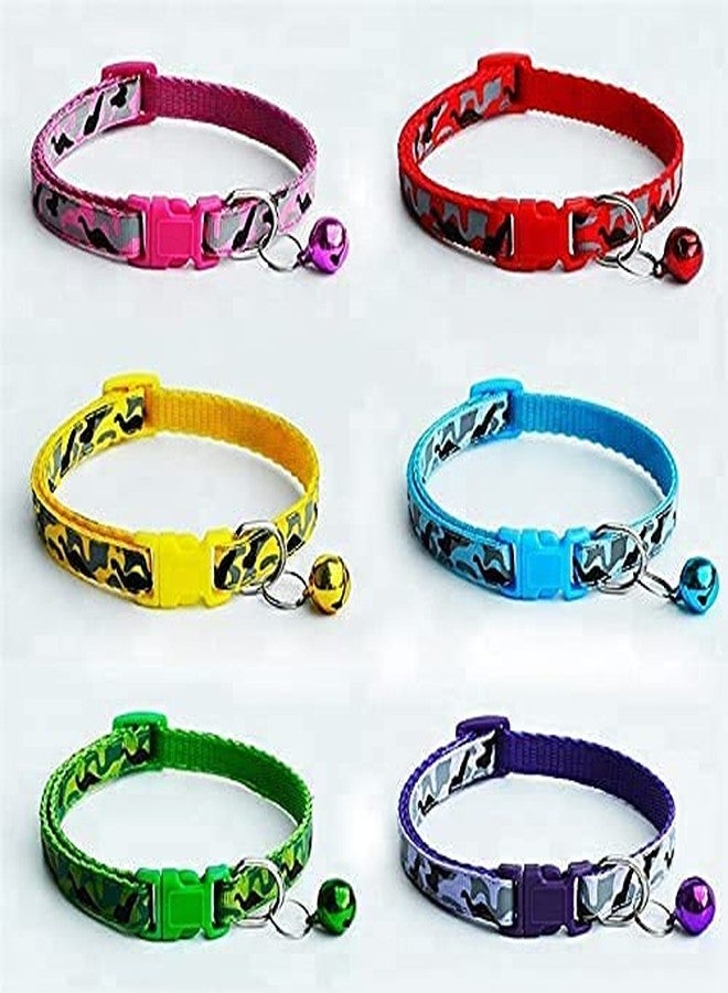 Pups&Pets Cat 10 MM Collar Belt with Bell, Soft Adjustable Swan Printed Puppy Kitten Necktie Collar (Pack of 2) - Image 2